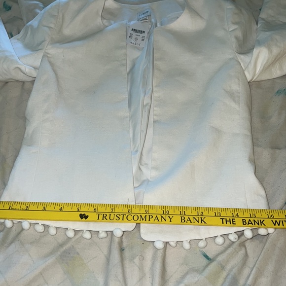 J Crew white linen/cotton blazer - Picture 7 of 12